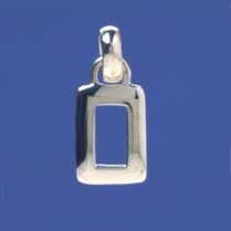 SPC 15x12 CUTOUT RECTANGLE PENDANT
