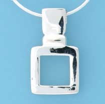 SPC 15mm FANCY CUTOUT SQUARE PENDANT   =