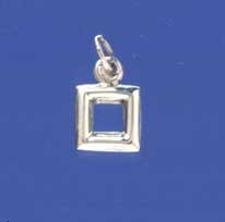SPC 10mm CUTOUT TUBULAR SQUARE PENDANT