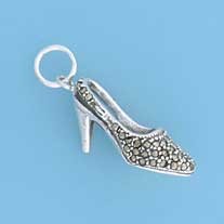 SPC MARCASITE SHOE CHARM               =