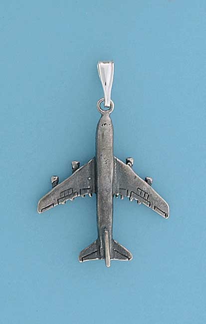 SPC OXIDISED JET AEROPLANE PENDANT     =