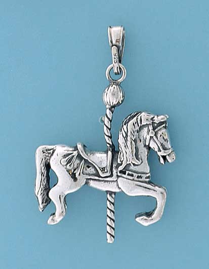 SPC 30x24mm OX.CAROUSEL HORSE PEND     =