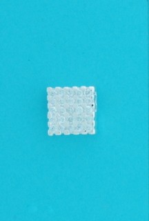 SPC 11x11mm 25 STONE SQ.LAV CZ PENDANT
