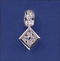 SPC CZ SET DIA.SHAPE PENDANT/CZ SET LOOP