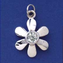 SPC DAISY PENDANTS WITH CZ             =