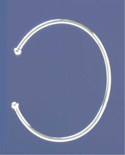 SPC 3mm HOLLOW LADIES BALL BANGLE      =