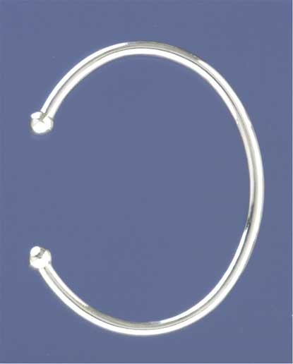 SPC 4mm HOLLOW GENTS BALL BANGLE       =