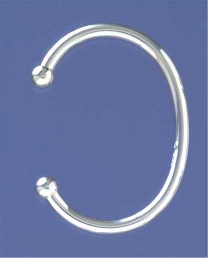 SPC 5mm HOLLOW GENTS BALL BANGLE       =