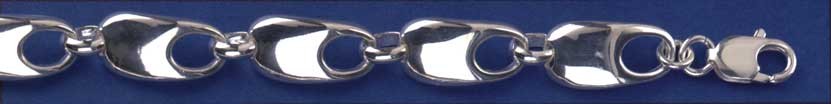 SPC HOLED OVALS LINKED BRACELET        =