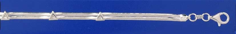 SPC TRIANGLE DES.2 ROW FLAT SNAKE BRAC.