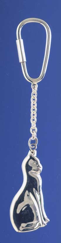 SPC SITTING CAT KEYRING                =