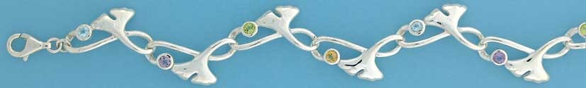 SPC MULTI STONE ART-NOUVEAU BRACELET   =