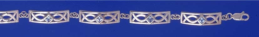 SPC SQ.TOPAZ SET CELTIC BRACELET       =