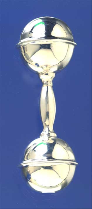 SPC 4" LONG BARBELL BABIES RATTLE