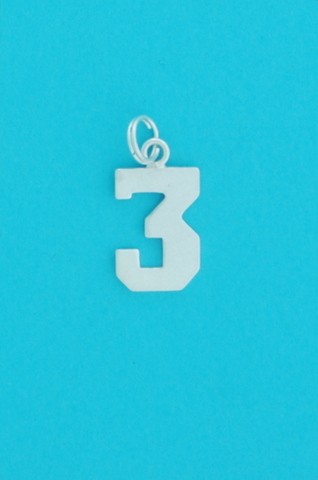 SPC 13mm NUMBER THREE PENDANT          =