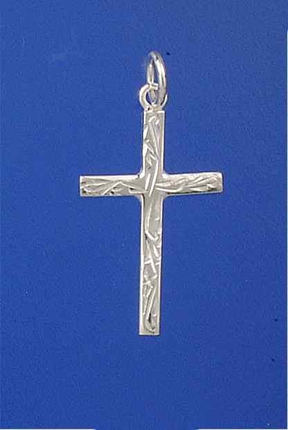 SPC 27x17x2.5x2.5mm ENGRAVED CROSS     =