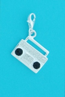 SPC JET/CRYSTAL RADIO CLIP ON CHARM