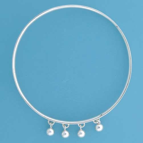 SPC 4 HANGING BEADS COURT SLAVE BANGLE =