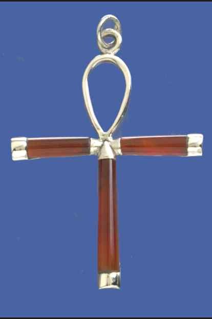 SPC CORNELIAN ANKH PENDANT