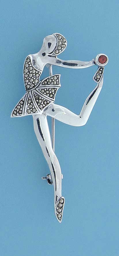 SPC MARCASITE BALLERINA BROOCH