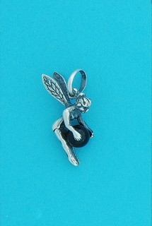 SPC SMALL FAIRY PENDANT/ONYX BALL      =