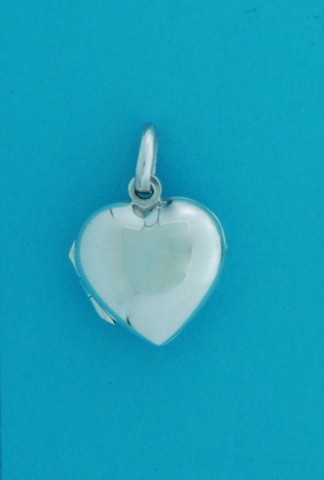 SPC 15mm PLAIN HEART LOCKET