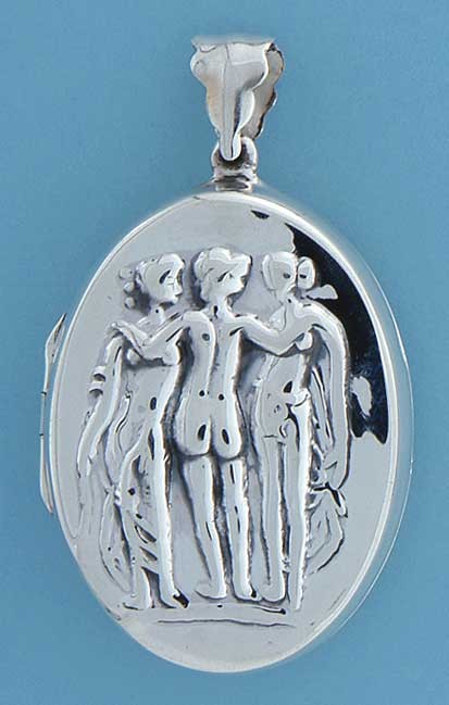 SPC THREE LADIES EMBOSSED LOCKET