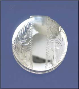 SPC 32mm STRIPE ENGRAVED ROUND PILLBOX =