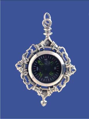 SPC FANCY CAST COMPASS PENDANT         =