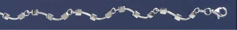 SPC BENT BAR WITH SQUARES BRACELET     =
