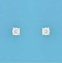 SPC 4mm CLAW SET ROUND CZ STUD         =
