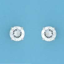SPC 8mm CLAW SET ROUND CZ STUD         =