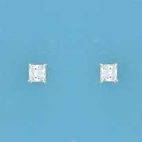 SPC 4mm CLAW SET SQUARE CZ STUD        =