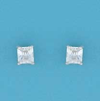 SPC 6mm CLAW SET SQUARE CZ STUD        =