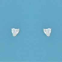 SPC 4mm CLAW SET HEART CZ STUD         =