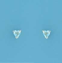 SPC 4mm CLAW SET HEART STUD-BLUE       =
