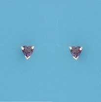 SPC 4mm CLAW SET HEART STUD-PURPLE     =