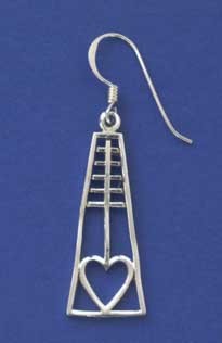 SPC RM STYLE HEART TRIANGLE DROP EARRING
