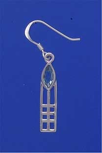 SPC RM STYLE MARQUISE BLUE STONE DROPS =