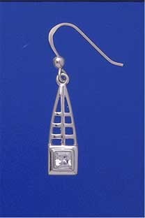 SPC SQUARE CZ RM STYLE DROPS           =