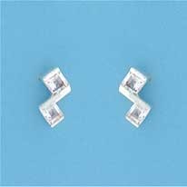 SPC 2 DIA SHAPE CZ FANCY STUDS         =