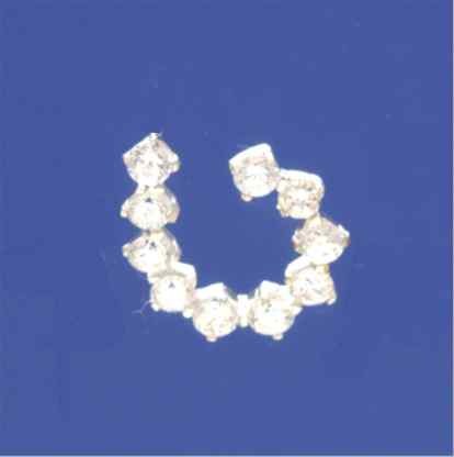 SPC CZ U SHAPE STUDS