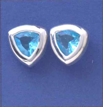 SPC 14mm RUBSET IMM.TOPAZ TRIANGLE STUD
