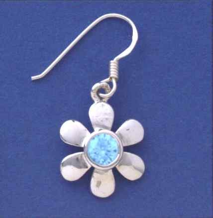 SPC 16mm DAISY DROPS WITH BLUE TOPAZ   =