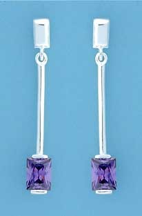 SPC SQ.PURPLE STONE PENDULEM DROPS     =