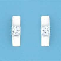 SPC SQ.CZ SET CURVED STUDS             =