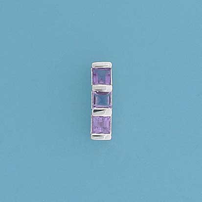 SPC 3 SQ.SYN.AMETHYST CURVED STUDS     =