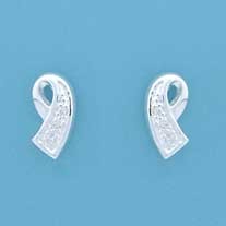 SPC CZ SET COMMA STUDS                 =