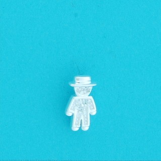 SPC PAVE CZ SET GINGERBREAD MAN STUDS