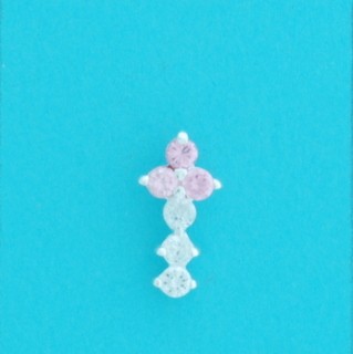 SPC PINK CZ/CZ FANCY STUDS             =